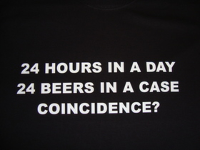 24 Hours In A Day 24 Beers In A Case Coincidence?
