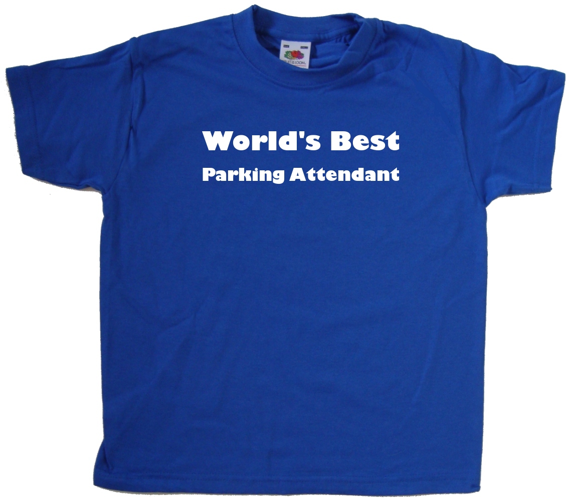 World's Best Parking Attendant Kids T-Shirt - Afbeelding 1 van 1