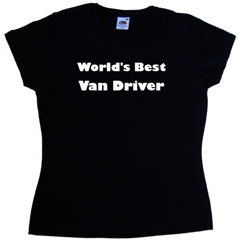 World's Best Van Driver Ladies T-Shirt - Picture 1 of 1